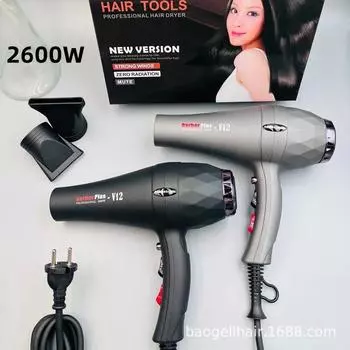 Professional Fast Drying Hair Dryer 2600w High-Power Negative Ion Hair Salon Household Constant Temperature Thermoelectric Hair EU