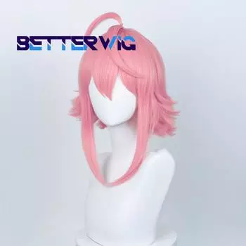 Профессиональный игровой ансамбль звезд ES косплей парик Тори Химемия косплей парик Тори Химемия 42 см короткие розовые термостойкие волосы парики + шапочка для парика One Size