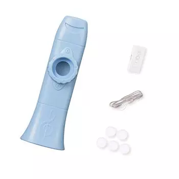 Professional Kazoo Instrument with Lanyard and 5 Replacement Membranes For Kids Adults Music Enthusiasts and Beginners синий
