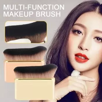 Professional Liquid Foundation Brush Cosmetic Kabuki Brush Face Makeup Brush Women розового золота