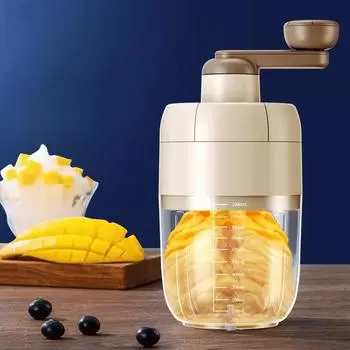 Professional manual slush machine, home ice breaker, multi-function ice breaker, ice breaker! Kitchen gadgets светло-желтого