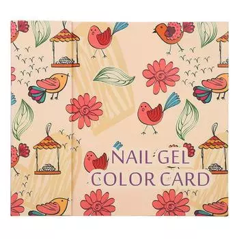 Профессиональная 120-цветная карта цветов для нейл-арта, гель-лак для ногтей, цветная книга, маникюрный инструмент 01#