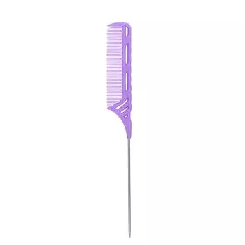 Профессиональная 8,9-дюймовая расческа для хвоста, расческа из нержавеющей стали, антистатическая и тепловая, 1 шт. чёрный