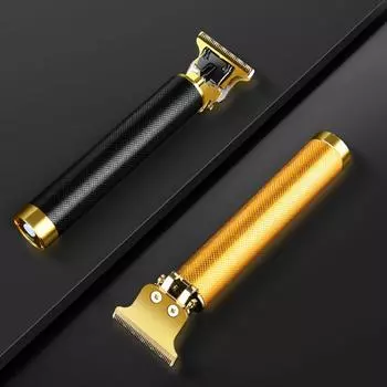 Профессиональная электрическая бритва для стрижки волос, бритва для ухода за волосами, машинка для стрижки волос, аккумуляторный триммер для стрижки волос чёрный