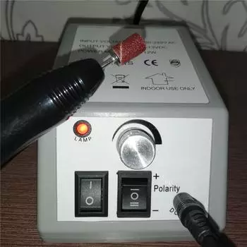 Профессиональная электрическая дрель для маникюра, набор для маникюра, серая машинка для ногтей, набор с вилкой европейского стандарта, 100-240 В 110V US серый