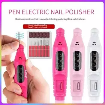 Профессиональная электрическая дрель для ногтей с быстрой зарядкой, высокоэффективным рассеиванием тепла, многофункциональная дрель для ногтей для домашнего использования чёрный