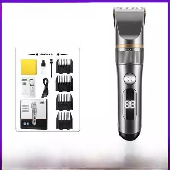 Профессиональная электрическая машинка для стрижки волос с керамическими лезвиями и цифровым дисплеем для точной стрижки FC20