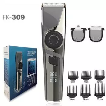 Профессиональная электрическая машинка для стрижки волос: Быстрая зарядка, моющийся, пятискоростной лезвие Standard