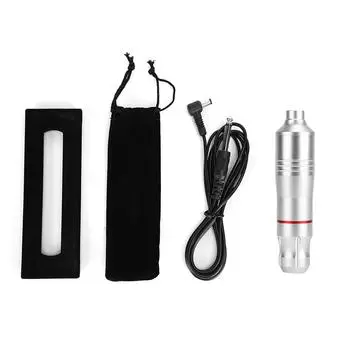 Профессиональная электрическая ручка для татуировки с интерфейсом постоянного тока, мощный мотор, инструмент для тату-мастеров, серебро серебряный