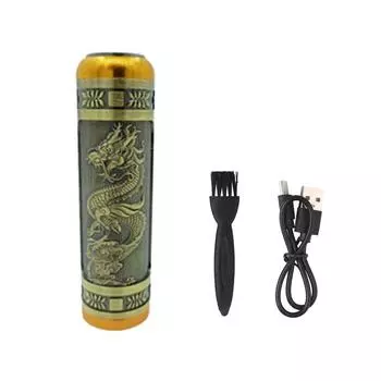 Профессиональная электробритва с Т-образным лезвием, машинка для стрижки волос, USB перезаряжаемая беспроводная бритва для бороды, триммер для носа и ушей, бритва, праздничный подарок для него TH1