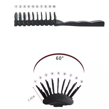 Профессиональная антистатическая расческа для волос с черными ребрами, массажная расческа для салона красоты, ухода за волосами, укладки волос, парикмахерская расческа