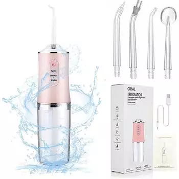 Профессиональная беспроводная электрическая вращающаяся насадка для чистки зубов на 360 градусов IPX7 1200 мАч водонепроницаемый ирригатор для полости рта водный ирригатор для зубов