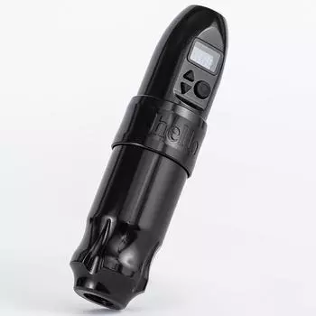 Профессиональная беспроводная ручка для татуировки, комплект роторной машины, мощный мотор без сердечника, 1500 мАч, 4,5 В-12 В для татуировщика KIT1 чёрный