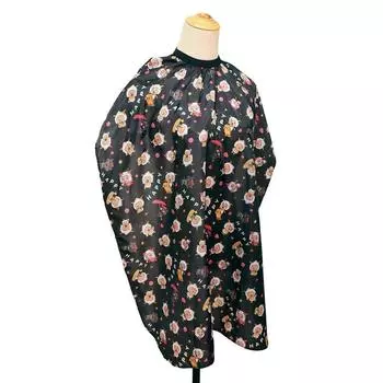 Профессиональная детская мультяшная накидка для стрижки волос, парикмахерская накидка, водонепроницаемый халат для стрижки чёрный