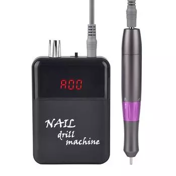 Профессиональная дрель для ногтей 30000 об/мин с HD ЖК-дисплеем Nail Master для маникюра Портативная фрезерная машина для ногтей