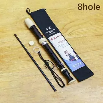 Профессиональная флейта с восемью отверстиями, блок-флейта сопрано с восемью отверстиями, кларнет черного цвета