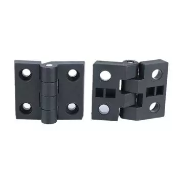 Профессиональная фурнитура для дверных петель из АБС-пластика, черная петля для дверцы шкафа, прочные износостойкие небольшие петли для мебели