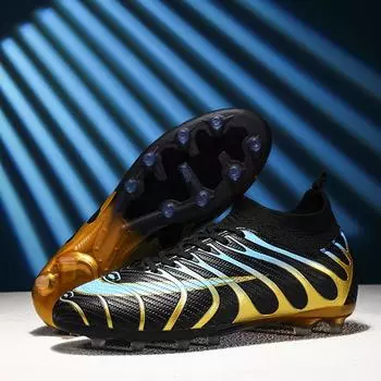 Профессиональная футбольная обувь для мальчиков с длинными ногтями спортивная обувь для травы сломанные ногти нескользящая износостойкая обувь для взрослых игровая тренировочная обувь 35