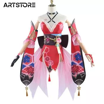 Профессиональная игра Honkai Star Rail Sparkle Косплей Костюм Ролевая игра Comic Con Платье Hallowmas Парики Аниме Опора XS