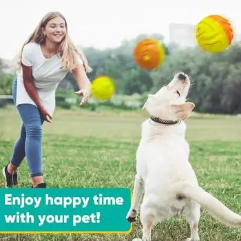 Профессиональная игрушка для жевания собак, мяч, прочная игрушка для домашних животных, издающая звуки, предотвращающая разрушение вещей собакой, устойчивая к укусам дрессировочная игрушка для щенков