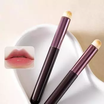 Профессиональная кисть для макияжа губ с круглой головкой, многофункциональная, для растушевки, помады, консилера, теней для век, хайлайтера, тинтов для губ, косметики