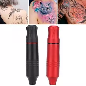 Профессиональная короткая игольная ручка для татуировки, лайнер, шейдерный двигатель, роторная машина для татуировки, инструменты чёрный