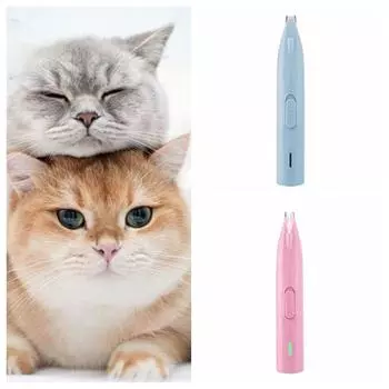 Профессиональная кошачья лапка бритва пластиковая электрическая собачья машинка для стрижки собак триммер для стрижки собак синий