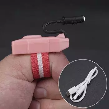 Профессиональная лампа для чистки ушей Thumb Light, регулируемая третья передача, яркость, прожектор, специализированный инструмент для чистки ушей розовый