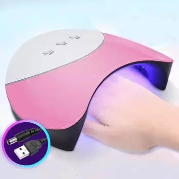 Профессиональная лампа для ногтей 36 Вт для УФ-светодиодной полировки, гель-лака, USB-кабеля, сушильная машина для педикюра белый