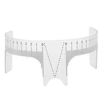 Профессиональная линейка для позиционирования бровей, микроблейдинг, линейка для дизайна формы бровей, измерительный инструментA