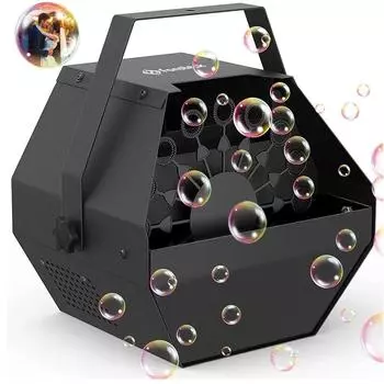 Профессиональная машина для изготовления пузырей для вечеринок с модернизированным тихим двигателем, портативной ручкой, автоматический генератор пузырей для вечеринки, свадьбы, диско-сцены EU plug Without Remote