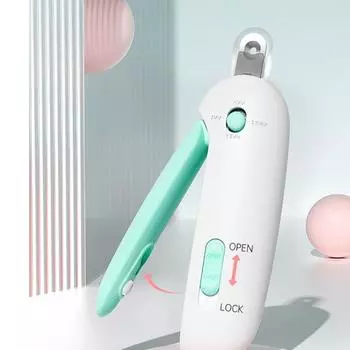 Профессиональная машинка для стрижки когтей для кошек и собак с регулируемым отверстием, кусачки для ногтей, триммер для ухода за щенками и котятами, инструмент для ухода и груминга розовый