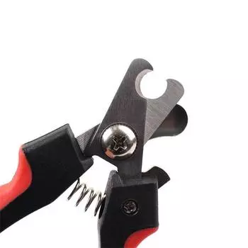 Профессиональная машинка для стрижки ногтей для собак и кошек, резак из нержавеющей стали для ухода за животными, ножницы для стрижки ногтей, резак для ногтей для щенков, собак, кошек S чёрный