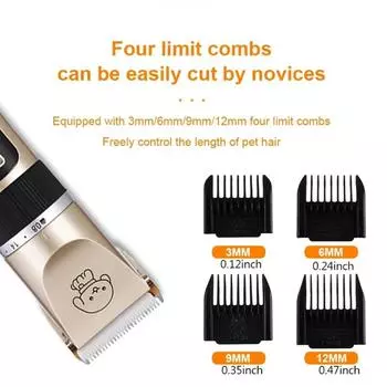 Профессиональная машинка для стрижки собак, электрическая машинка для стрижки домашних животных, USB-перезаряжаемая бритва для кошек, набор для стрижки собак, машинка для стрижки животных