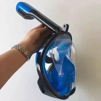 Профессиональная маска для подводного плавания с маской и трубкой, подводная полнолицевая маска для подводного плавания, противотуманные очки для взрослых, плавательное снаряжение
