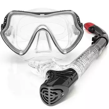 Профессиональная маска для подводного плавания с трубкой, очки для подводного плавания, очки для подводного плавания, набор трубок для плавания, противотуманная маска для подводного плавания для взрослых унисекс