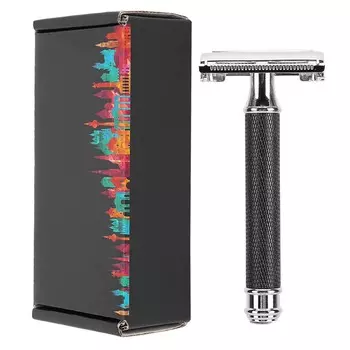 Профессиональная моющаяся мужская ручная бритва из цинкового сплава, портативная бытовая бритва для бороды, триммер