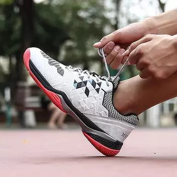 Профессиональная обувь для бадминтона, мужская дышащая обувь для тренировок по бадминтону, удобная нескользящая теннисная обувь, кроссовки для волейбола для мужчин 36