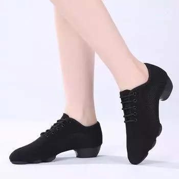 Профессиональная обувь для латинских танцев для женщин и мужчин, современная обувь для бальных танцев, кроссовки, обувь для учителей танцев 35 чёрный