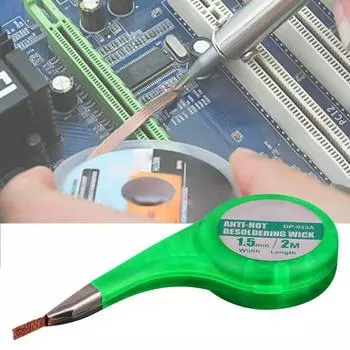 Профессиональная оплетка для распайки 1,5–3,5 мм, эргономичный дизайн, влагозащищенные аксессуары, присоска для припоя 2.5mm