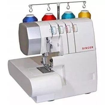 Профессиональная оверлочная машина Singer 14 SH754, руководство по цветам для оверлока, регулировка скорости двигателя с педалью, свободным рычагом