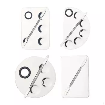 Профессиональная палитра для макияжа, легко моется, смешивание из нержавеющей стали