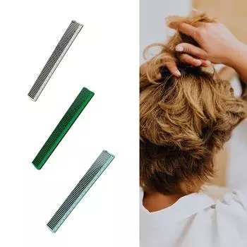 Профессиональная парикмахерская расческа для коротких стрижек с измерительной шкалой для точной стрижки и укладки волос белый