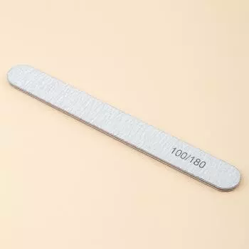 Профессиональная пилка для ногтей 100-180 грит серого и белого цвета для маникюра