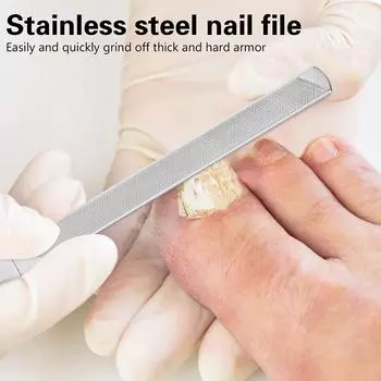 Профессиональная пилка для ногтей из нержавеющей стали полировальный блок шлифовальный для ногтей маникюрные принадлежности инструменты искусство красота уход за пальцами ног инструмент