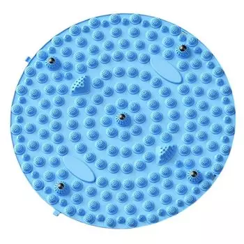 Профессиональная пластина для давления на стопу, рефлексотерапия, пластина для частиц для массажа стопы, кровяное давление, циркуляция, складной коврик для пальцев ног X0O4 синий