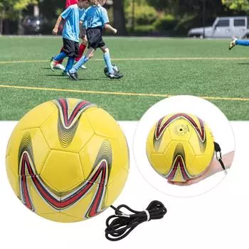 Профессиональная помощь в тренировках по футболу, эластичная веревка, футбольная тренировка с ленточным ремнем № 4 мяча жёлтый