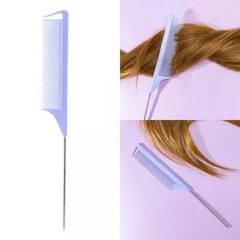 Профессиональная расческа для волос с острым хвостом, антистатическая щетка для окрашивания волос, парикмахерская игла, расческа, аксессуары для парикмахера белый