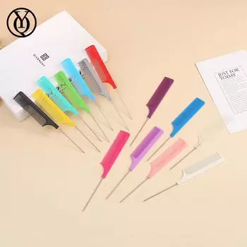 Профессиональная расческа со стальной иглой для салонной укладки и окрашивания Steel Needle Comb (1 piece)