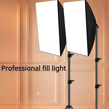 Профессиональная съемка в прямом эфире. Заполняющий светильник. Растягивающийся складной заполняющий светильник для штатива. Напольный светильник высокой четкости для помещений. Дополнительный световой короб. 400W white light